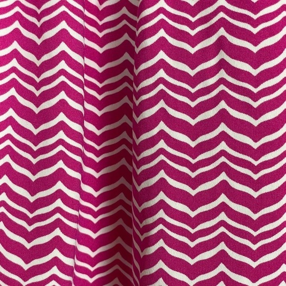 Vineyard Vines Mini Tie Knot Skirt Women's Size S Pink White Chevron - Picture 3 of 6